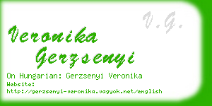 veronika gerzsenyi business card